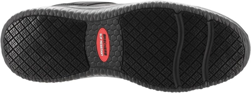 SKECHERS Men's Delson 3.0 SR Bungee Slip-on Work Shoes - Image 4